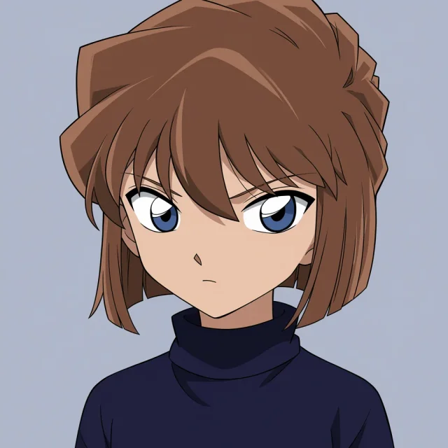 AI profile picture of Ai Haibara with muted colors